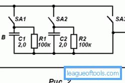 Схема терморегулятора, що працює на конденсаторах